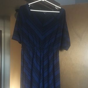 Torrid blue and black dress